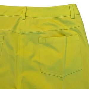 NWOT J McLaughlin Lexi5 Pocket Pants Women's 8 Yellow Straight Leg Slim RN 16859